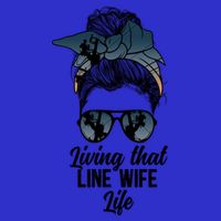 Living That Line Wife Life Line Wife Of A Line Gift Womens Tank Top