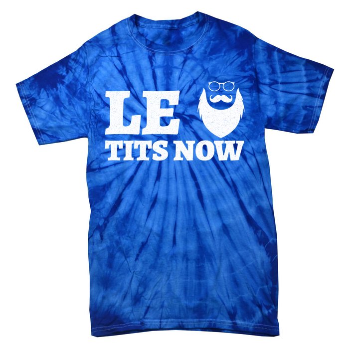 Le Titsnow Le Tits Now Ugly Christmas Let It Snow Gift Tie-Dye T-Shirt