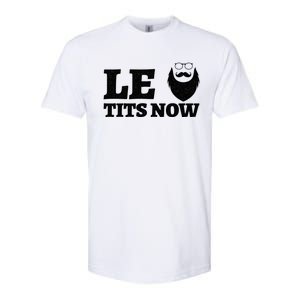 Le Titsnow Le Tits Now Ugly Christmas Let It Snow Gift Softstyle CVC T-Shirt