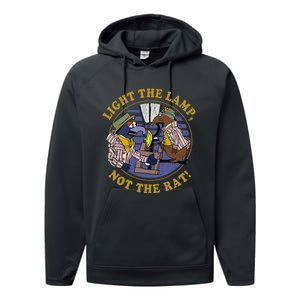 Light The Lamp Not The Rat Performance Fleece Hoodie