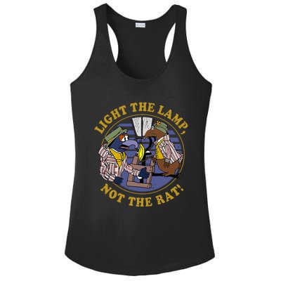 Light The Lamp Not The Rat Ladies PosiCharge Competitor Racerback Tank