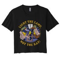 Light The Lamp Not The Rat Women's Crop Top Tee