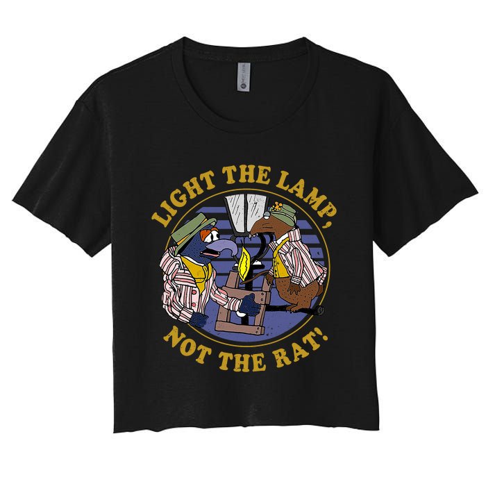 Light The Lamp Not The Rat Women's Crop Top Tee