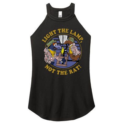 Light The Lamp Not The Rat Women's Perfect Tri Rocker Tank