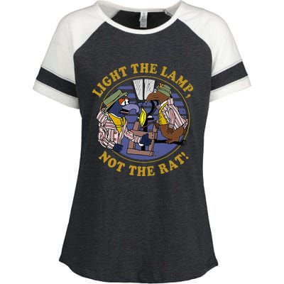 Light The Lamp Not The Rat Enza Ladies Jersey Colorblock Tee