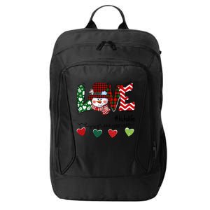 Love Tutu Life Snow Xmas Happy Family Merry Christmas Cute Gift City Backpack