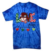 Love Tutu Life Snow Xmas Happy Family Merry Christmas Cute Gift Tie-Dye T-Shirt