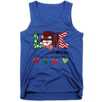 Love Tutu Life Snow Xmas Happy Family Merry Christmas Cute Gift Tank Top