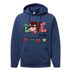 Love Tutu Life Snow Xmas Happy Family Merry Christmas Cute Gift Performance Fleece Hoodie