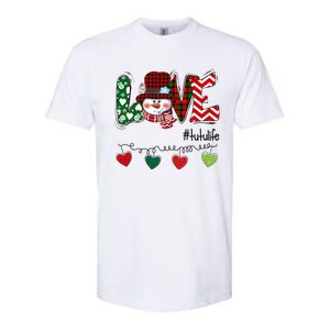 Love Tutu Life Snow Xmas Happy Family Merry Christmas Cute Gift Softstyle CVC T-Shirt