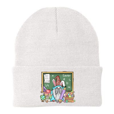 Love Teacher Life Easter Gnome Egg Hunting Basket Easter Day Gift Beanie