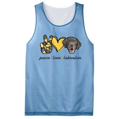 Labrador T Lab Dog Peace Love Labrador Retriever Mesh Reversible Basketball Jersey Tank