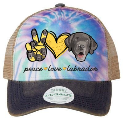 Labrador T Lab Dog Peace Love Labrador Retriever Legacy Tie Dye Trucker Hat