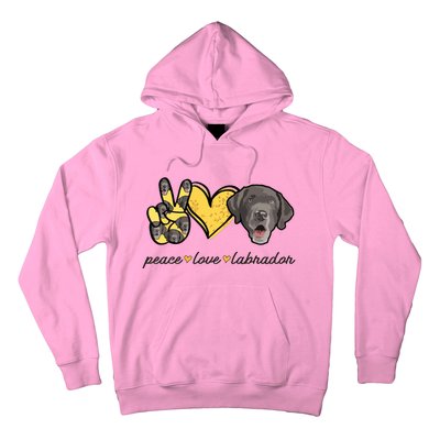 Labrador T Lab Dog Peace Love Labrador Retriever Hoodie