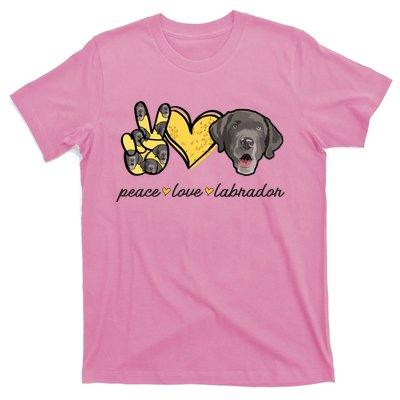 Labrador T Lab Dog Peace Love Labrador Retriever T-Shirt