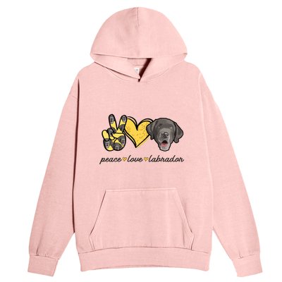 Labrador T Lab Dog Peace Love Labrador Retriever Urban Pullover Hoodie