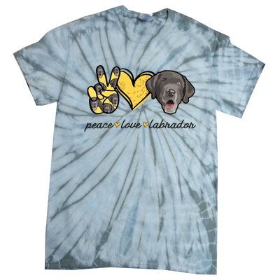 Labrador T Lab Dog Peace Love Labrador Retriever Tie-Dye T-Shirt