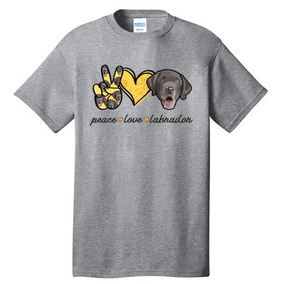 Labrador T Lab Dog Peace Love Labrador Retriever Tall T-Shirt