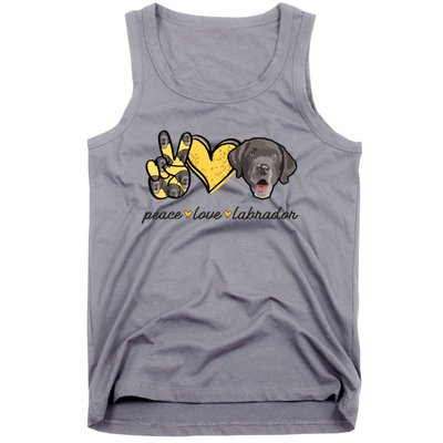 Labrador T Lab Dog Peace Love Labrador Retriever Tank Top