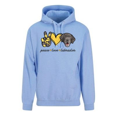 Labrador T Lab Dog Peace Love Labrador Retriever Unisex Surf Hoodie