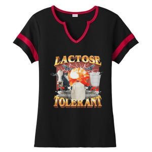 Lactose Tolerant Ladies Halftime Notch Neck Tee