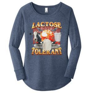 Lactose Tolerant Women's Perfect Tri Tunic Long Sleeve Shirt