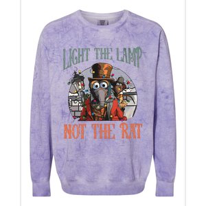 Light The Lamp Not The Rat Christmas Colorblast Crewneck Sweatshirt