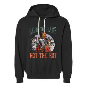 Light The Lamp Not The Rat Christmas Garment-Dyed Fleece Hoodie