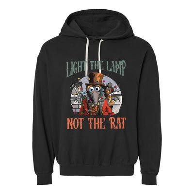 Light The Lamp Not The Rat Christmas Garment-Dyed Fleece Hoodie