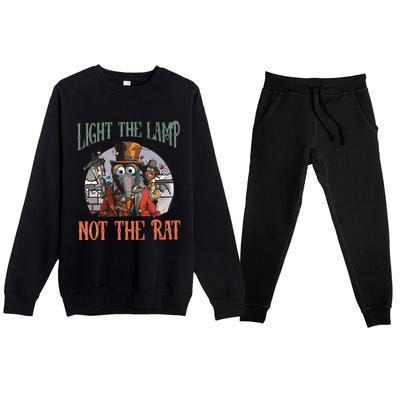 Light The Lamp Not The Rat Christmas Premium Crewneck Sweatsuit Set