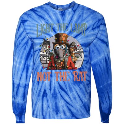 Light The Lamp Not The Rat Christmas Tie-Dye Long Sleeve Shirt