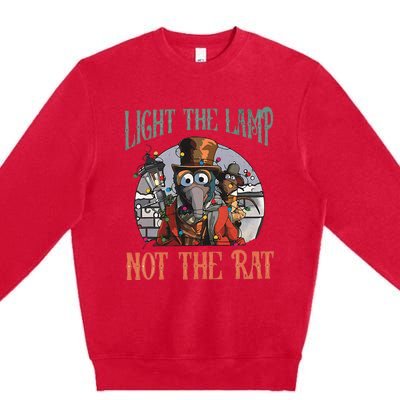 Light The Lamp Not The Rat Christmas Premium Crewneck Sweatshirt