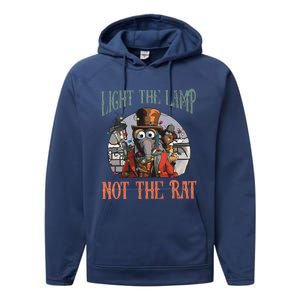 Light The Lamp Not The Rat Christmas Performance Fleece Hoodie