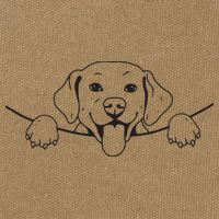 Labrador T Lab Dog Yellow Black Labrador Retriever Cotton Canvas Backpack