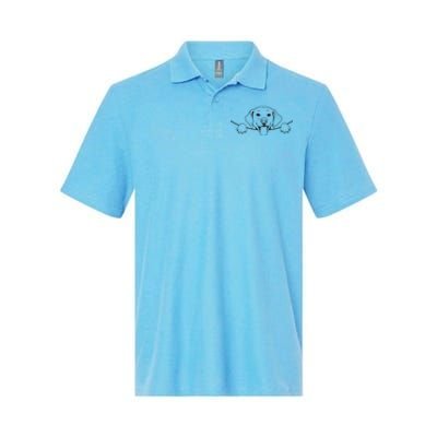 Labrador T Lab Dog Yellow Black Labrador Retriever Softstyle Adult Sport Polo