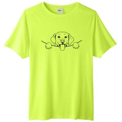 Labrador T Lab Dog Yellow Black Labrador Retriever Tall Fusion ChromaSoft Performance T-Shirt