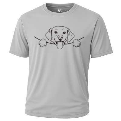 Labrador T Lab Dog Yellow Black Labrador Retriever Performance Shirt