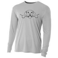 Labrador T Lab Dog Yellow Black Labrador Retriever Cooling Performance Long Sleeve Crew