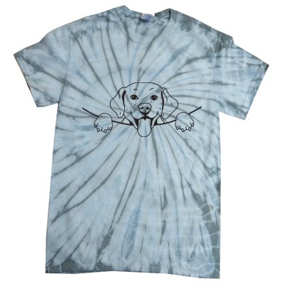 Labrador T Lab Dog Yellow Black Labrador Retriever Tie-Dye T-Shirt