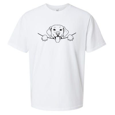 Labrador T Lab Dog Yellow Black Labrador Retriever Sueded Cloud Jersey T-Shirt