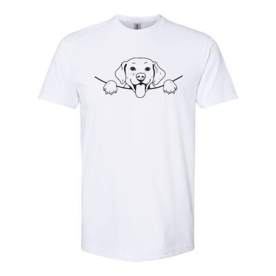 Labrador T Lab Dog Yellow Black Labrador Retriever Softstyle CVC T-Shirt