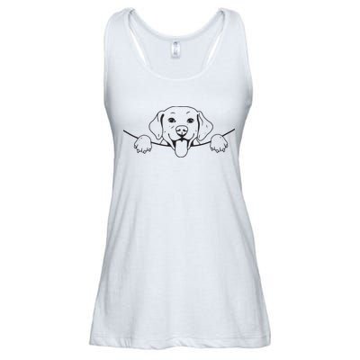 Labrador T Lab Dog Yellow Black Labrador Retriever Ladies Essential Flowy Tank