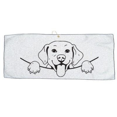 Labrador T Lab Dog Yellow Black Labrador Retriever Large Microfiber Waffle Golf Towel