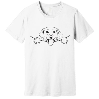 Labrador T Lab Dog Yellow Black Labrador Retriever Premium T-Shirt