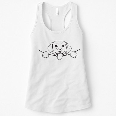 Labrador T Lab Dog Yellow Black Labrador Retriever Womens Tank Top