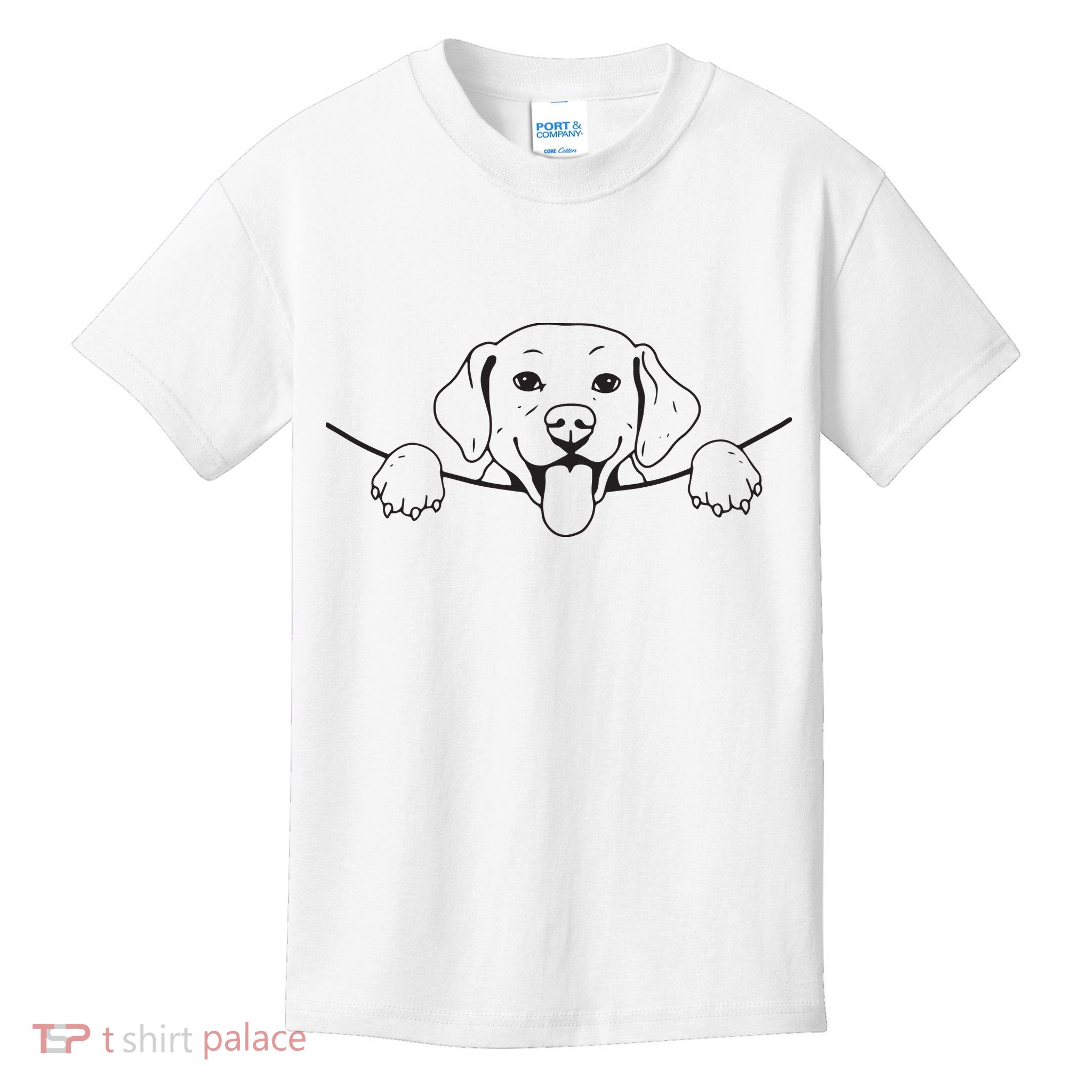 Labrador T Lab Dog Yellow Black Labrador Retriever Kids T-Shirt