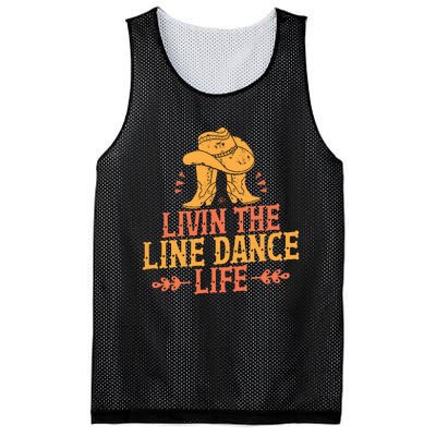 Livin The Line Dance Life T Mesh Reversible Basketball Jersey Tank