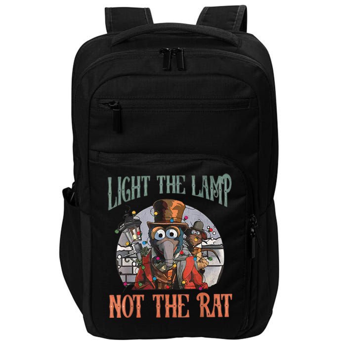 Light The Lamp Not The Rat Christmas Funny Holiday Rat Impact Tech Backpack