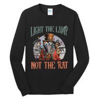 Light The Lamp Not The Rat Christmas Funny Holiday Rat Tall Long Sleeve T-Shirt