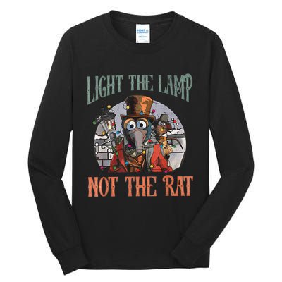 Light The Lamp Not The Rat Christmas Funny Holiday Rat Tall Long Sleeve T-Shirt